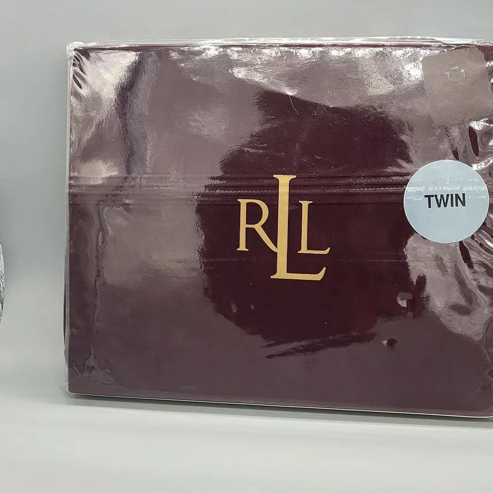 Lauren Ralph Lauren Addison Twin Flat Sheet in Cabernet